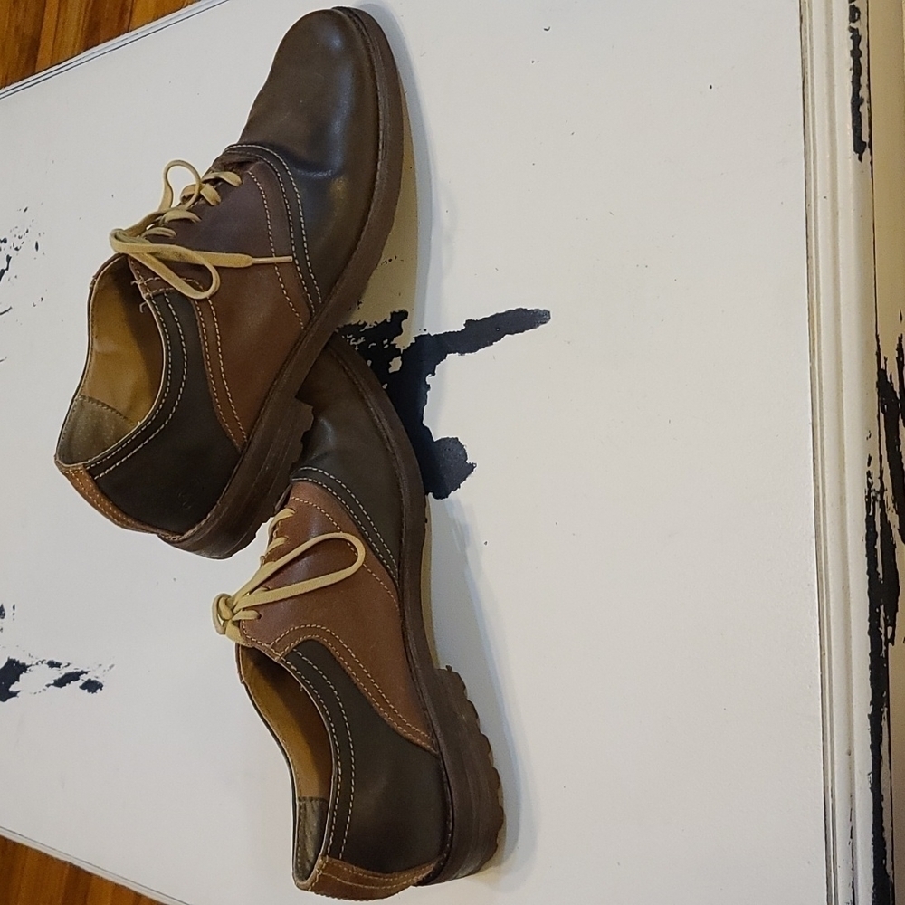 Skechers Men's Casual Oxford Shoes 2-Tone Brown Sz. 10.5 GUC NO INSOLES - Picture 9 of 10